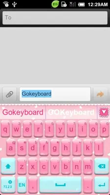 Pink Memories Keyboard Theme android App screenshot 2