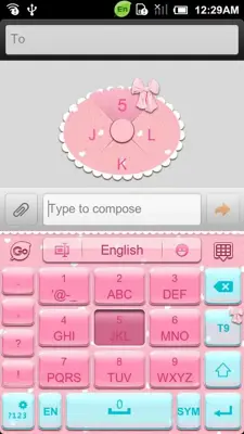 Pink Memories Keyboard Theme android App screenshot 3